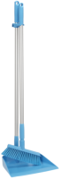 Zestaw szufelka i miotła, 330 mm, średni, niebieski